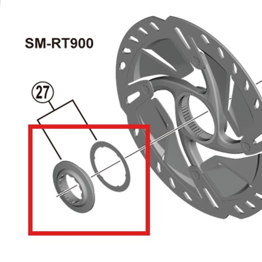 Porca de bloqueio central interna SHIMANO SM-RT900