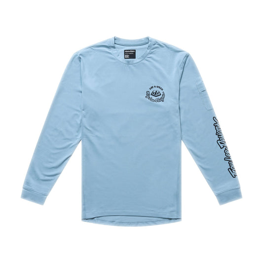 TROY LEE DESIGNS RUCKUS RIDE CARBS Camisola de manga comprida para juniores Azul