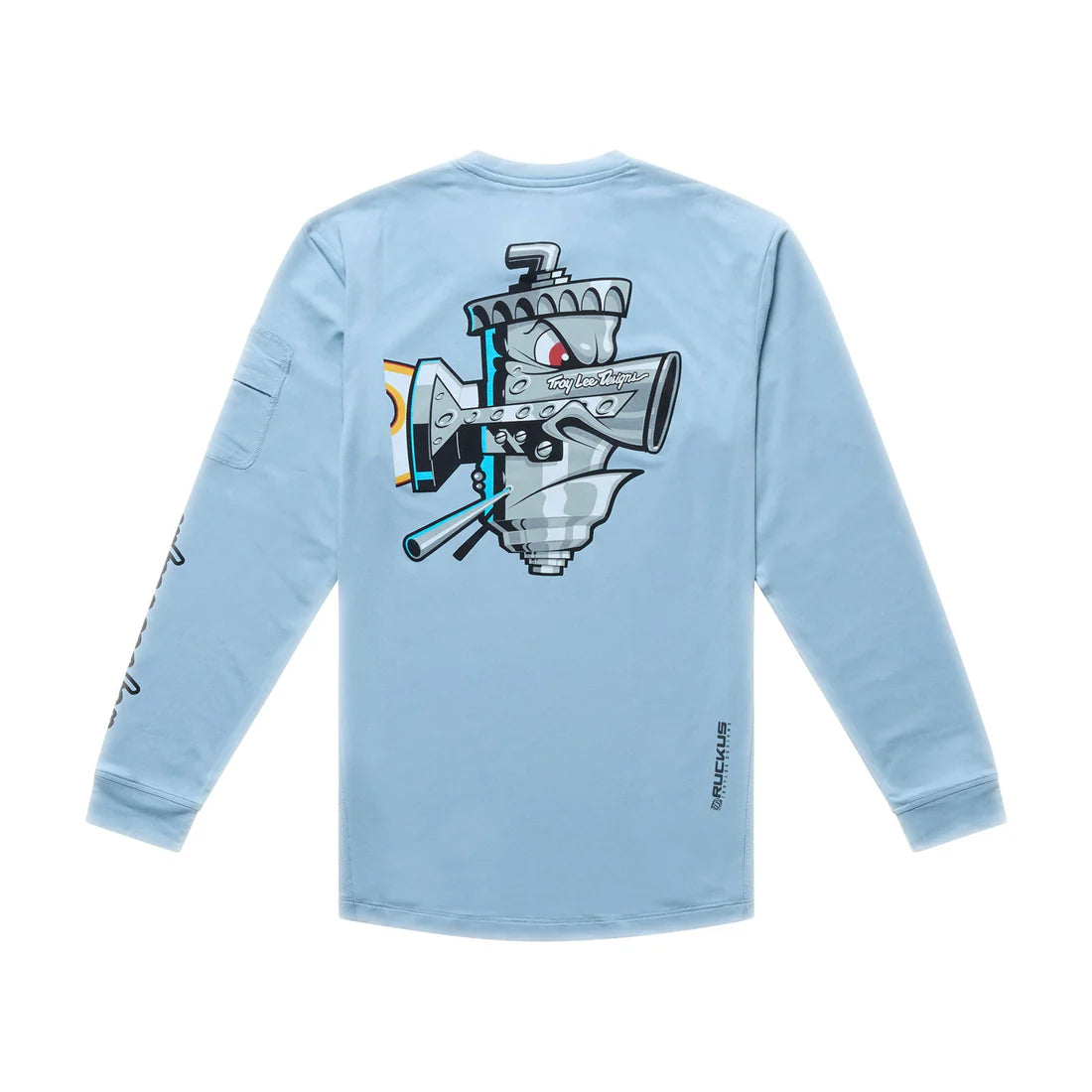 TROY LEE DESIGNS RUCKUS RIDE CARBS Camisola de manga comprida para juniores Azul