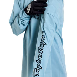 TROY LEE DESIGNS RUCKUS RIDE CARBS Camisola de manga comprida para juniores Azul