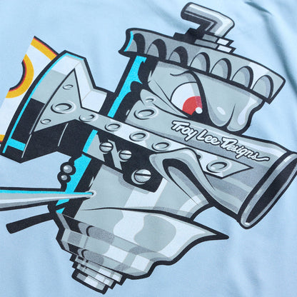 Maillot TROY LEE DESIGNS RUCKUS RIDE CARBS Junior Mangas Compridas Azul