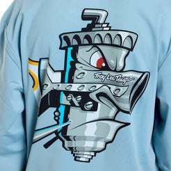 TROY LEE DESIGNS RUCKUS RIDE CARBS Camisola de manga comprida para juniores Azul