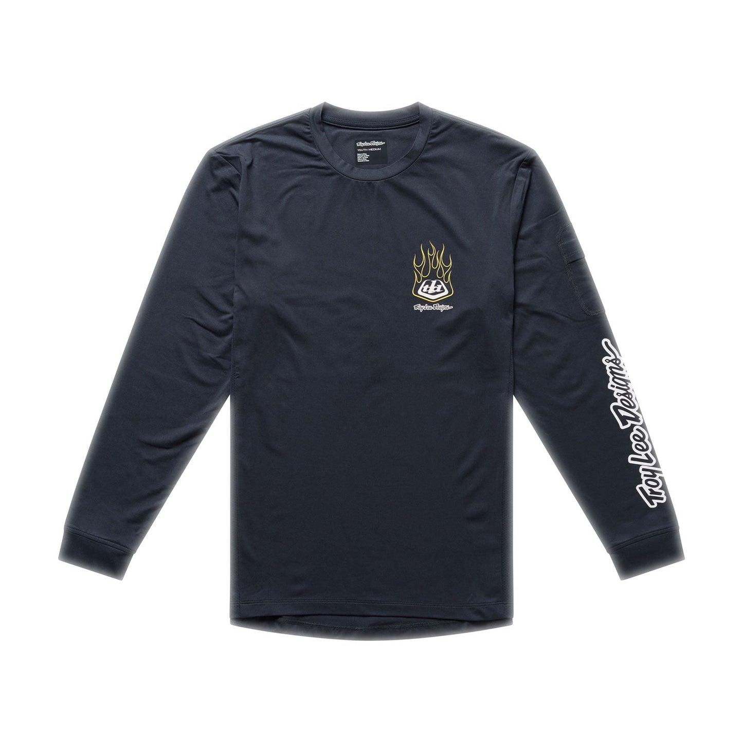 TROY LEE DESIGNS RUCKUS RIDE PRESSED Camisola de manga comprida para júnior Preto