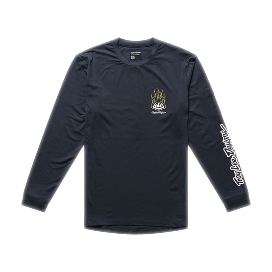 TROY LEE DESIGNS RUCKUS RIDE PRESSED Camisola de manga comprida para júnior Preto