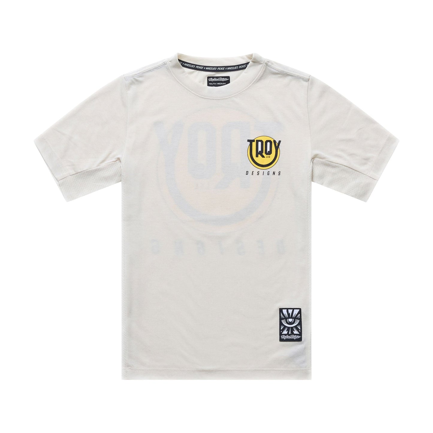 TROY LEE DESIGNS SKYLINE RIDE HAPPY Júnior Camisola de manga curta Pumice
