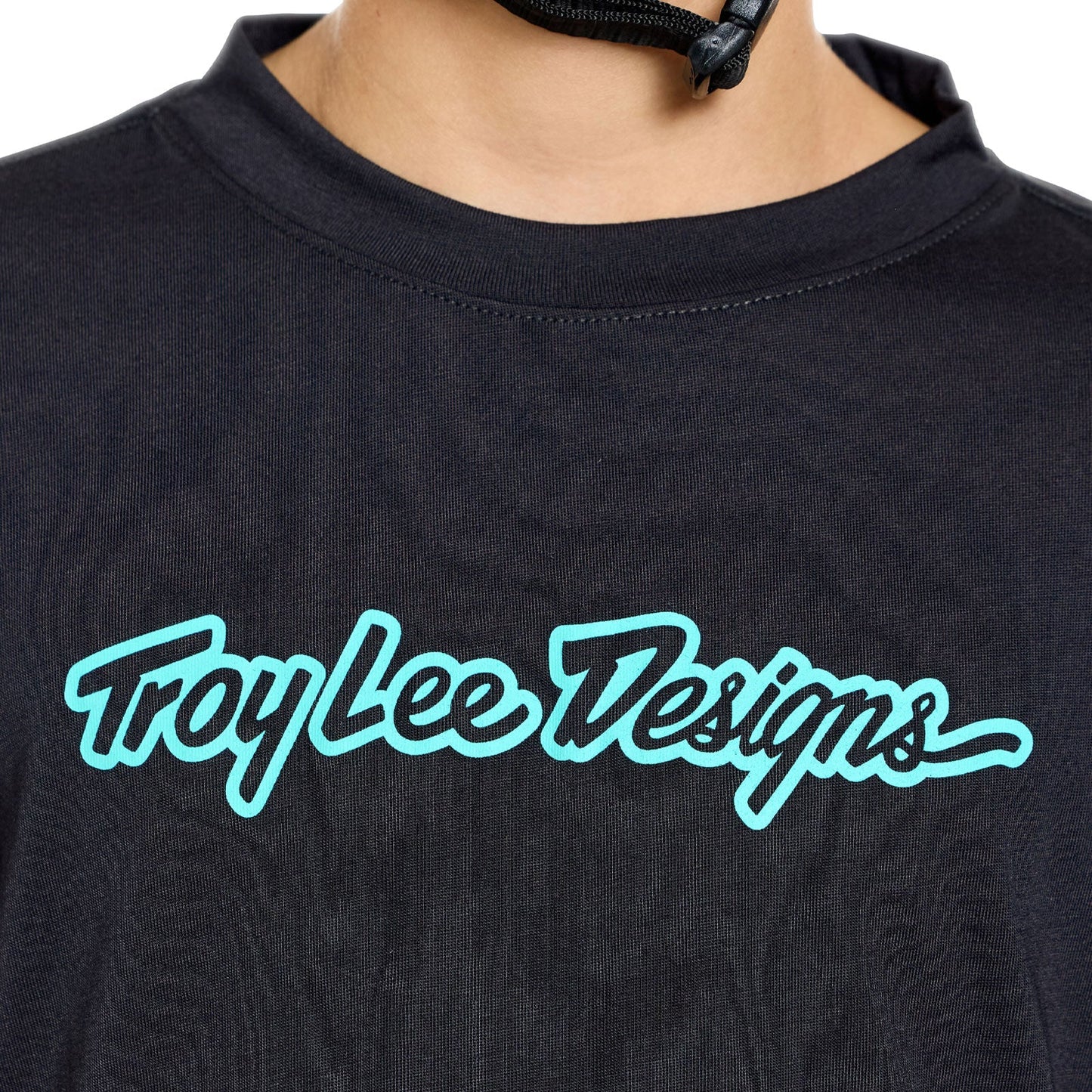 Camisola de manga comprida TROY LEE DESIGNS SKYLINE RIDE SIGNATURE Junior Preto/Verde