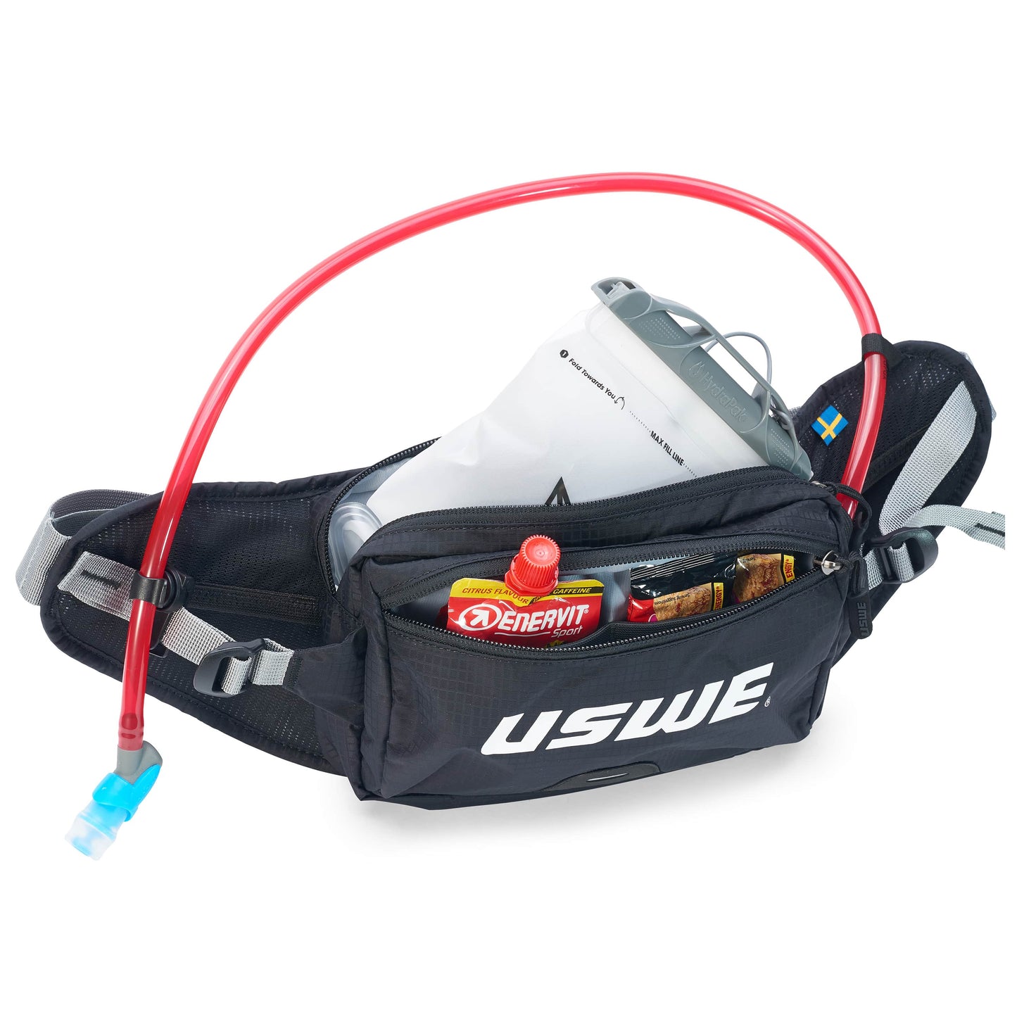 Mochila tipo bolsa de cintura USWE ZULO 2 L Preta