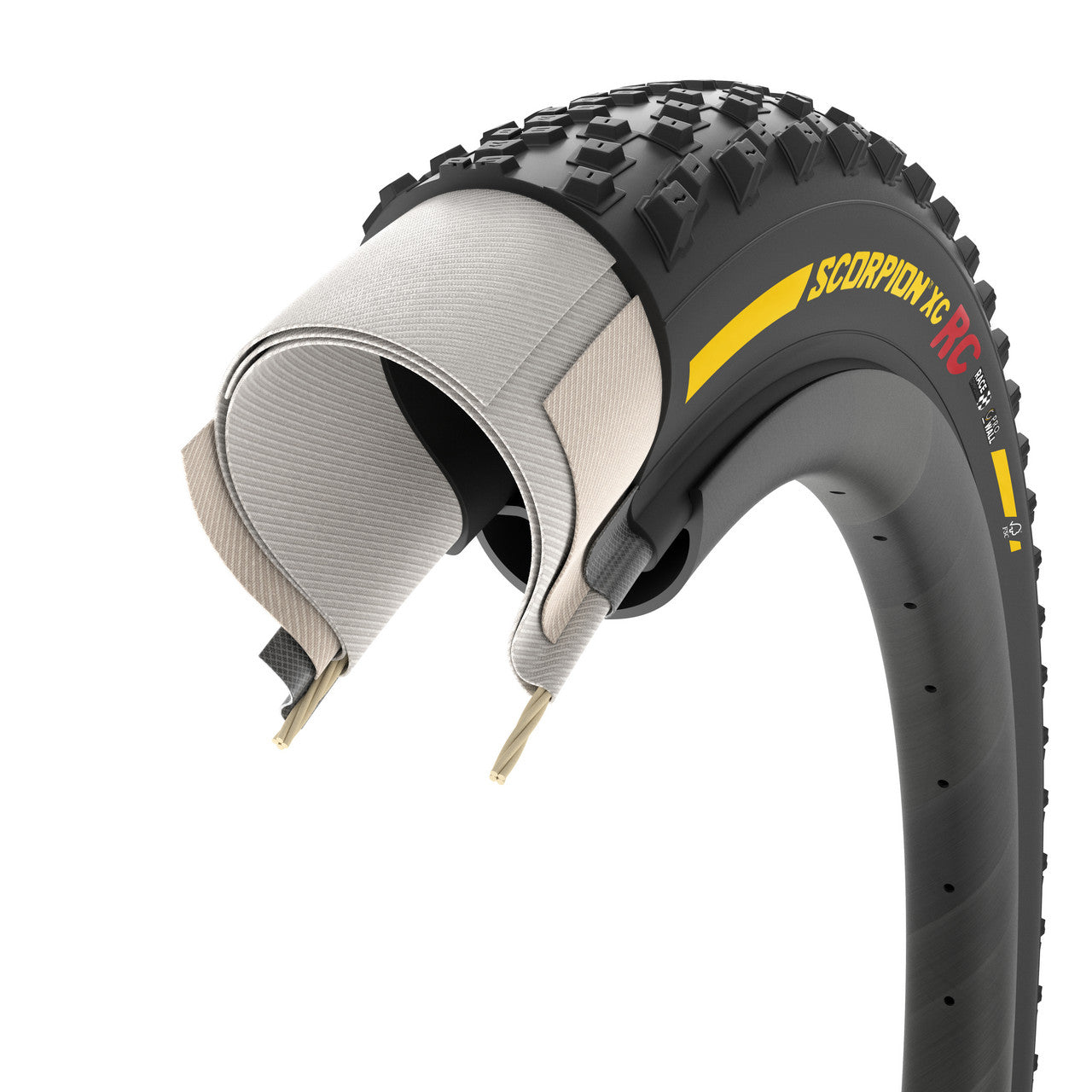 Pneu PIRELLI SCORPION RACE XC ProWall 29x2.40 Tubeless Ready Soft Yellow Team Edition