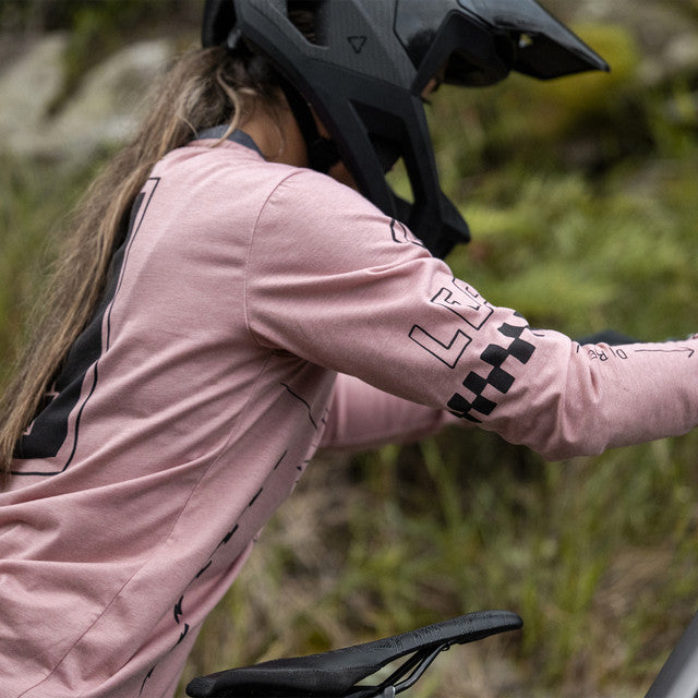 Camisola de manga comprida para mulher LEATT MTB GRAVITY 3.0 Rosa