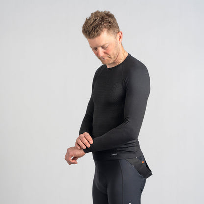 Camisola interior de manga comprida GRIPGRAB PACR WINTER SEAMLESS preta
