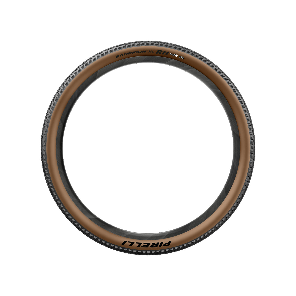 Pneu PIRELLI SCORPION RACE XC RH ProWall 29x2.40 Tubeless Ready de talão dobrável preto/bege Classic
