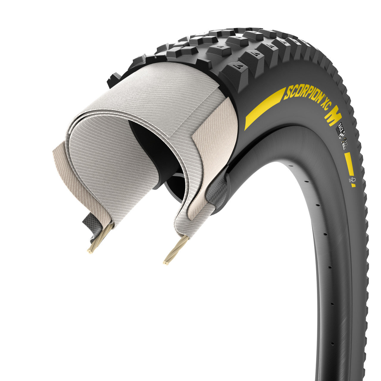 Pneu PIRELLI SCORPION RACE XC M ProWall 29x2.40 Tubeless Ready Soft Yellow Team Edition