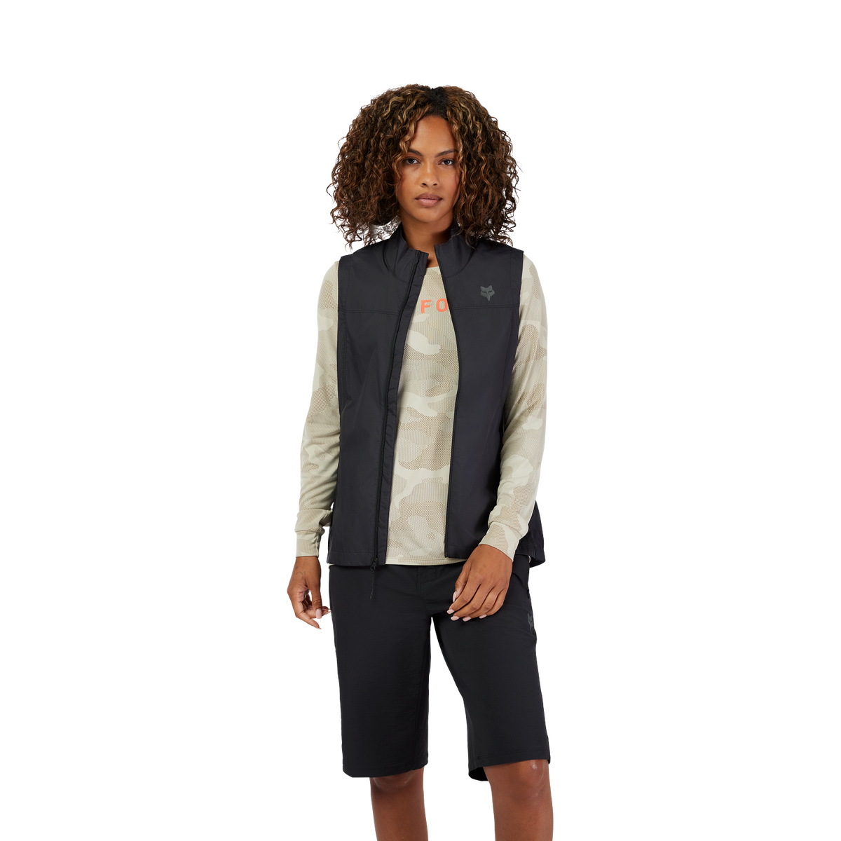 Colete FOX RANGER WIND para mulher preto 2026 - vista 3