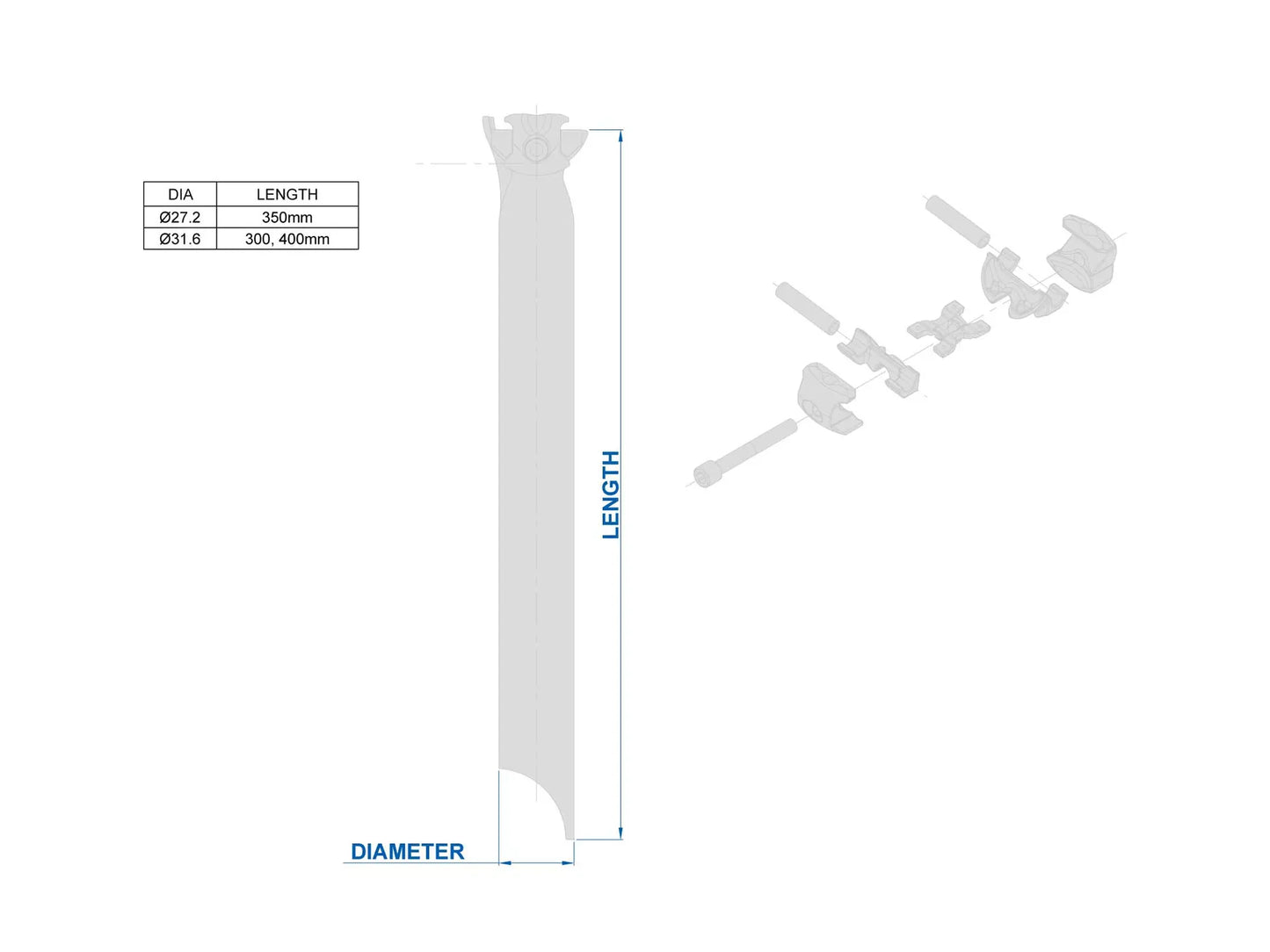 Canote de Selim RITCHEY WCS ONE-BOLT Reto