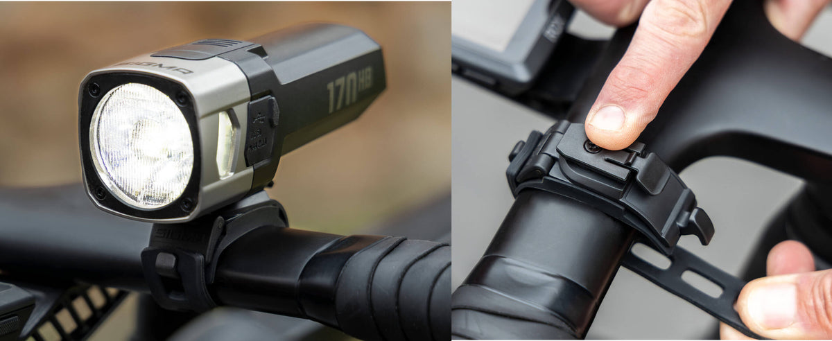 Suporte de Silicone Aerodinâmico SIGMA montado no guiador