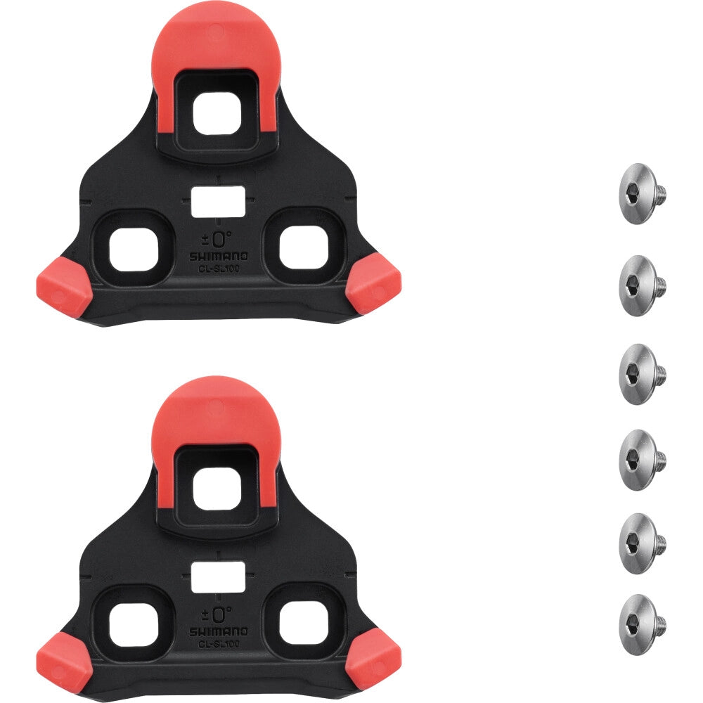 Kit Calços SHIMANO SPD-SLR Vermelho 0° CL-SL100