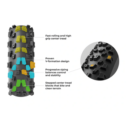 Pneu VITTORIA AGARRO TRAIL 29x2.40 4C Graphene 2.0 Tubeless Ready Flexível Bege
