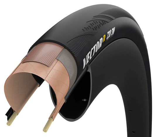 Pneu ZIPP GOODYEAR VECTOR R SW Tubeless Ready Preto