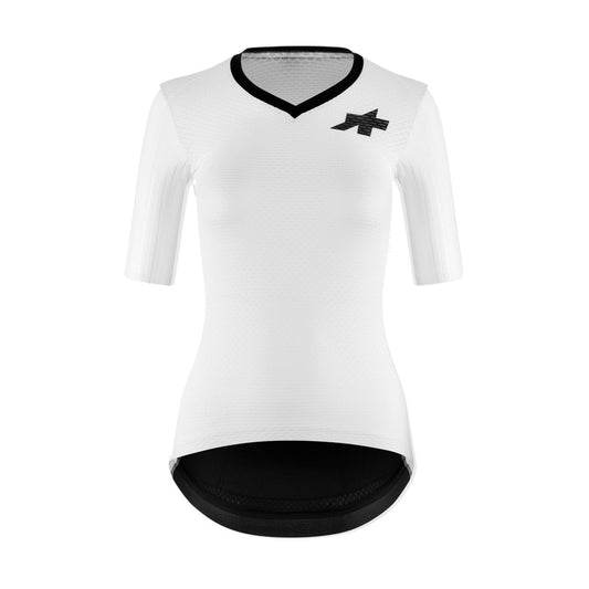 Camisola de ciclismo ASSOS DYORA RSV S11 de senhora, de manga curta, branca