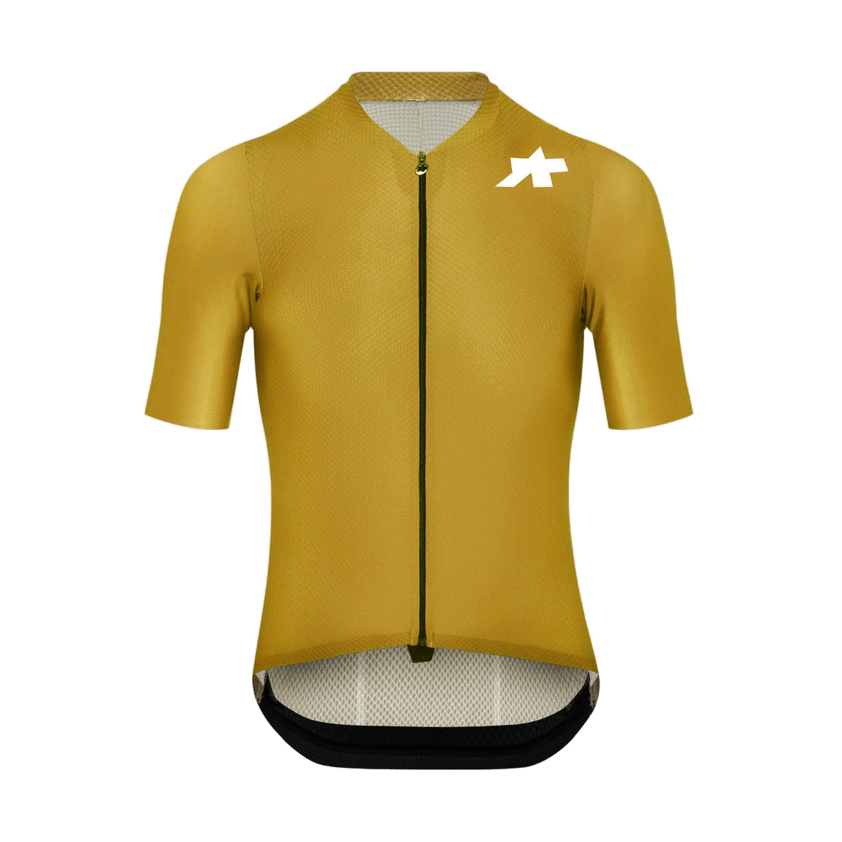 Camisola de ciclismo ASSOS MILLE GT S11 EVO de manga curta, amarelo-dourado