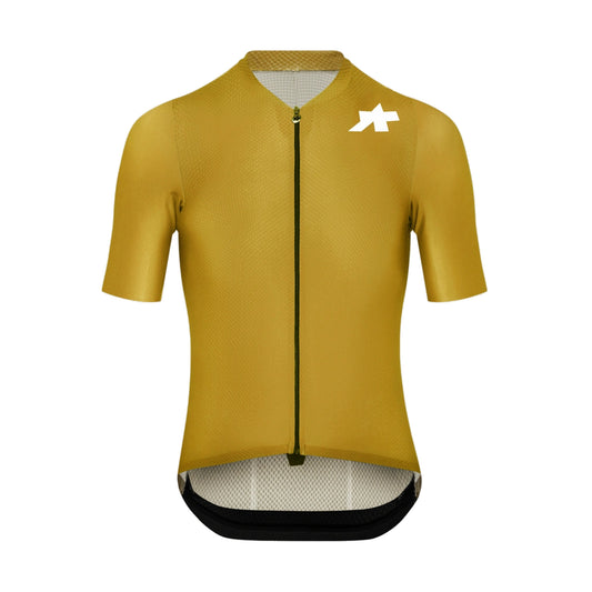 Camisola de ciclismo ASSOS MILLE GT S11 EVO de manga curta, amarelo-dourado