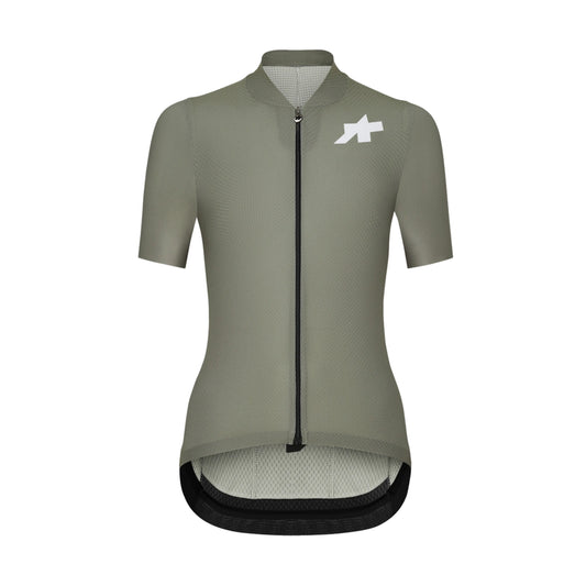 Camisola de ciclismo para mulher ASSOS UMA GT S11 EVO de manga curta, verde vivo