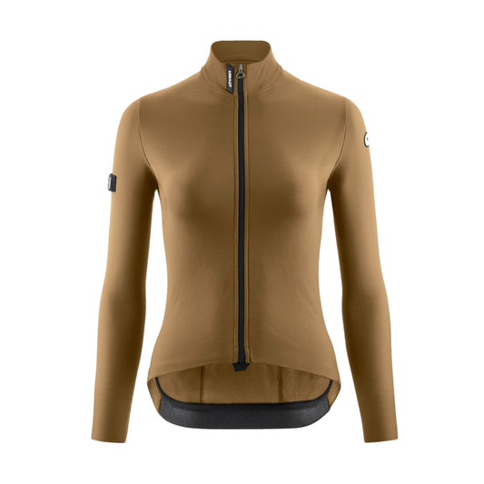 Camisola de ciclismo para mulher ASSOS UMA GT SPRING FALL C2 de manga comprida, bronze acinzentado