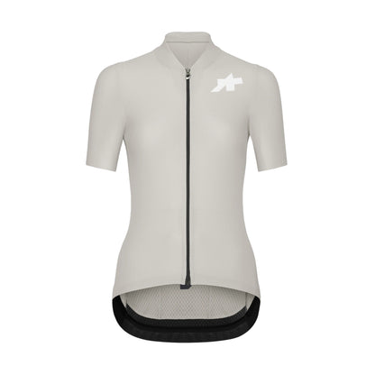 Camisola de ciclismo para mulher ASSOS UMA GT S11 EVO de manga curta, cor de leite de amêndoa