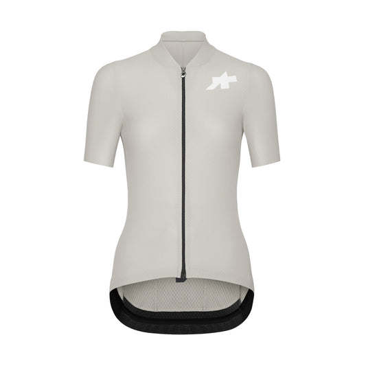Camisola de ciclismo para mulher ASSOS UMA GT S11 EVO de manga curta, cor de leite de amêndoa