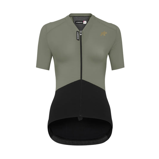 Camisola de ciclismo para mulher ASSOS UMA GTV S11 de manga curta, verde