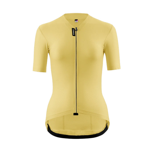 Camisola de ciclismo para mulher ASSOS DYORA R S11 de manga curta, amarela