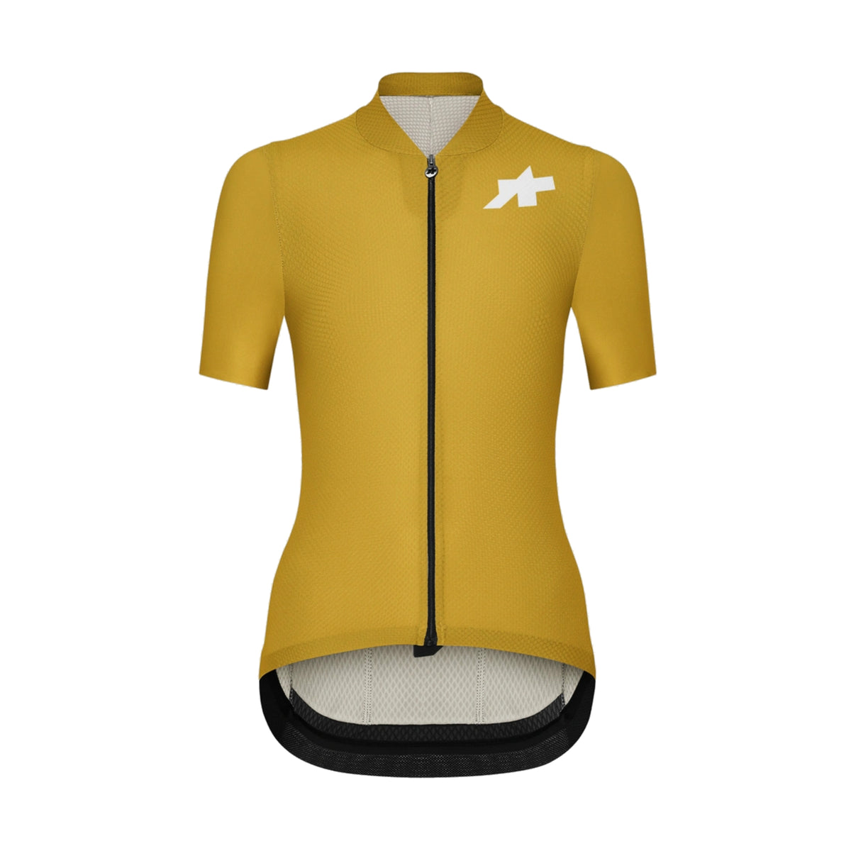 Camisola de ciclismo para mulher ASSOS UMA GT S11 EVO de manga curta, amarelo-dourado