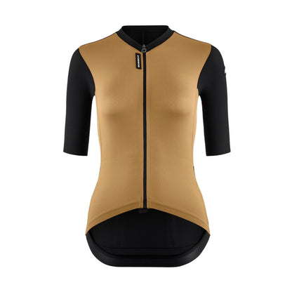 Camisola de ciclismo para mulher ASSOS TACTICA T5 de manga curta, cor de argila clássica