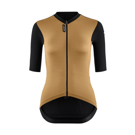 Camisola de ciclismo para mulher ASSOS TACTICA T5 de manga curta, cor de argila clássica