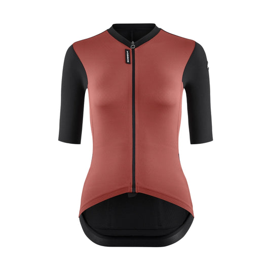 Camisola de ciclismo para mulher ASSOS TACTICA T5 de manga curta, castanho-queimado