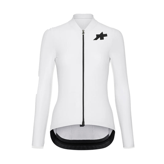 Camisola de ciclismo ASSOS UMA GT S11 EVO de senhora, de manga comprida, branca