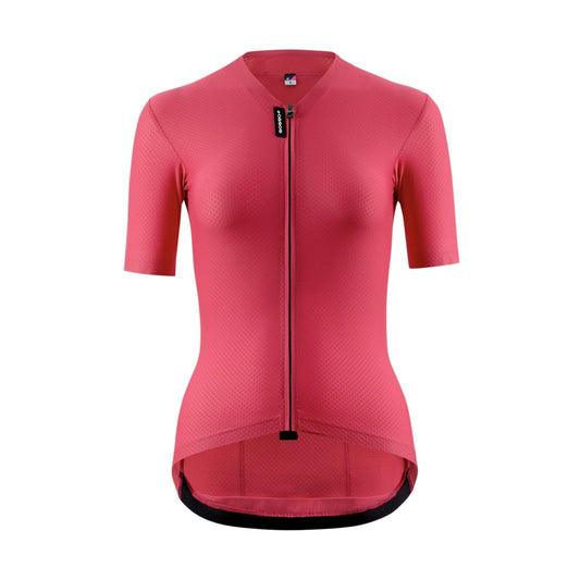 Camisola de ciclismo ASSOS DYORA R S11 de manga curta para mulher, cor de frutos silvestres