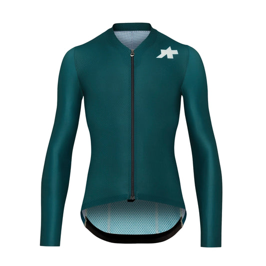 Camisola de ciclismo ASSOS MILLE GT S11 EVO de manga comprida, azul-petróleo