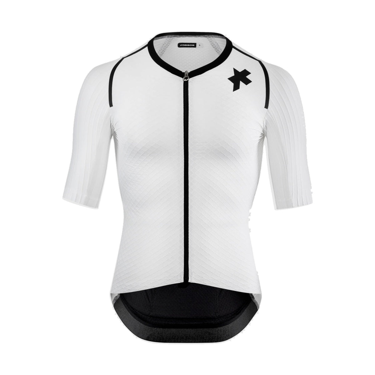 Camisola de ciclismo ASSOS EQUIPE RSR BOLIDE de manga curta branca