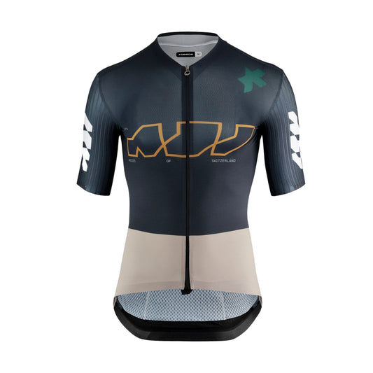 Camisola de ciclismo ASSOS EQUIPE RS S11 «Something to Say» de manga curta, azul