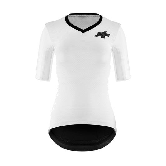 Camisola de ciclismo ASSOS DYORA RSV S11 de senhora, de manga curta, branca