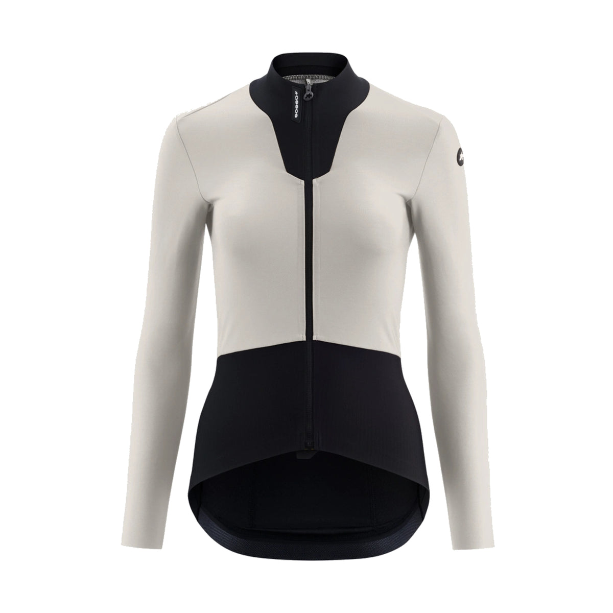 Camisola de ciclismo ASSOS DYORA R SPRING FALL S11 de manga comprida para mulher, branca