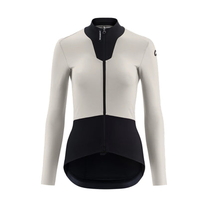 Camisola de ciclismo ASSOS DYORA R SPRING FALL S11 de manga comprida para mulher, branca