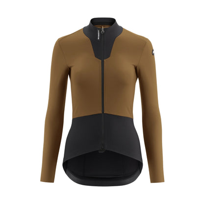 Camisola de ciclismo ASSOS DYORA R SPRING FALL S11 de manga comprida para mulher, dourado Júpiter