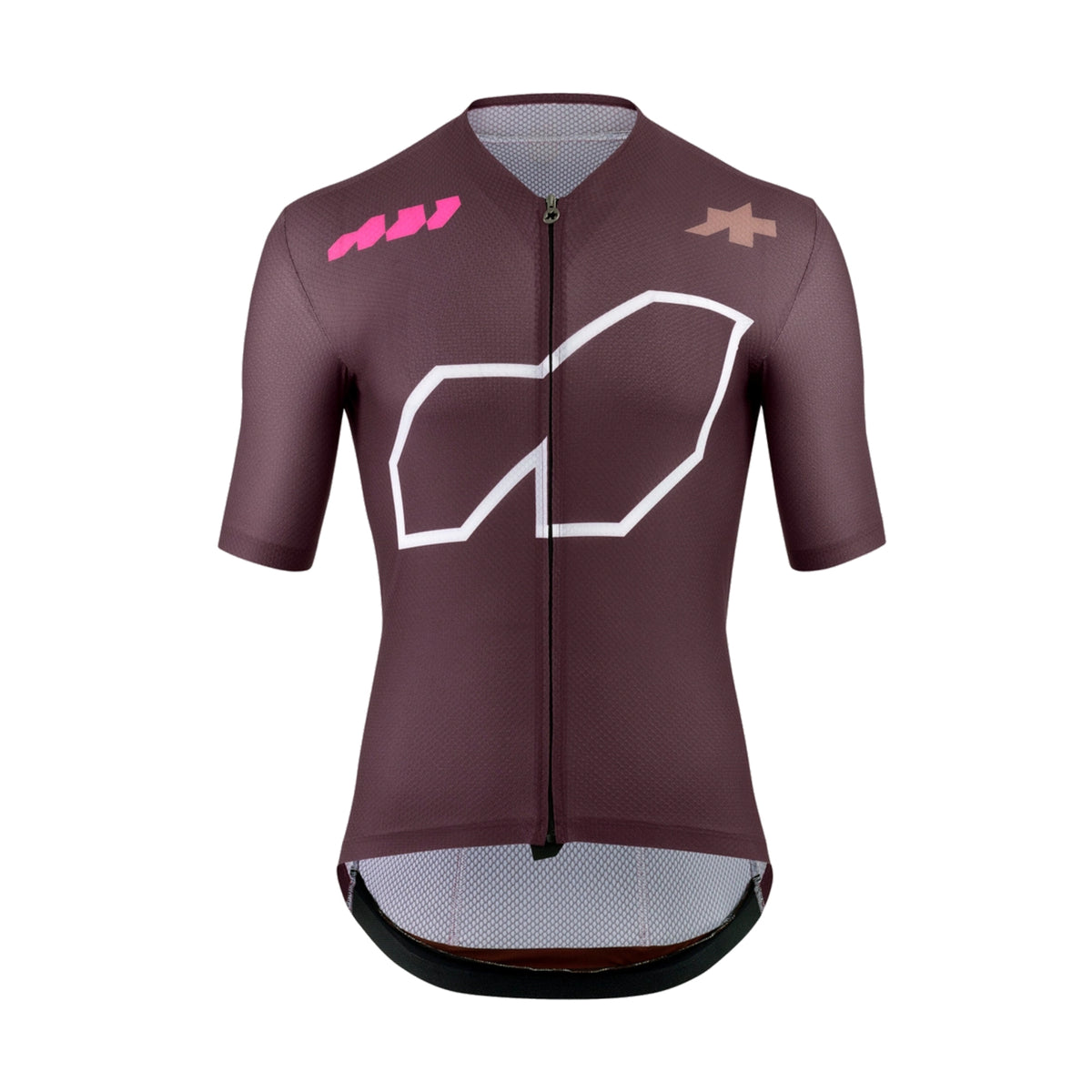 Camisola de ciclismo ASSOS EQUIPE R S11 «We are the A» de manga curta, bordô