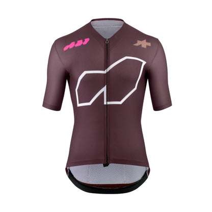Camisola de ciclismo ASSOS EQUIPE R S11 «We are the A» de manga curta, bordô
