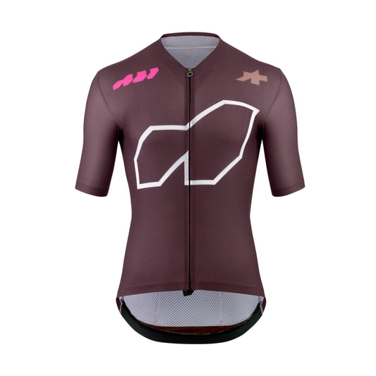 Camisola de ciclismo ASSOS EQUIPE R S11 «We are the A» de manga curta, bordô
