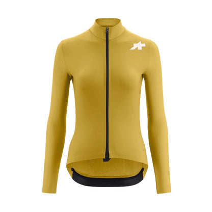 Camisola de ciclismo ASSOS MILLE GT SPRING FALL S11 de manga comprida para mulher amarela