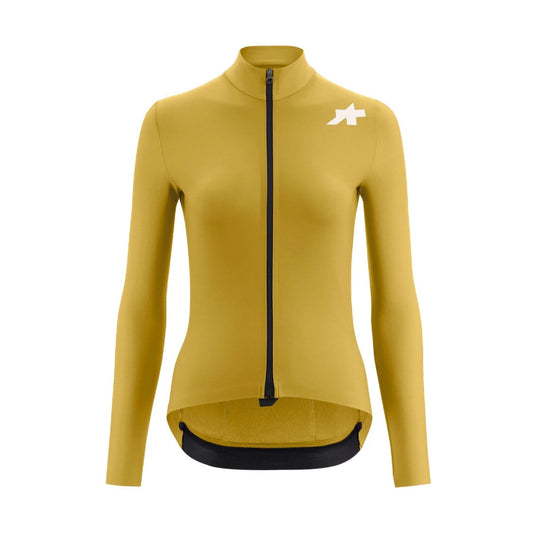 Camisola de ciclismo ASSOS MILLE GT SPRING FALL S11 de manga comprida para mulher amarela