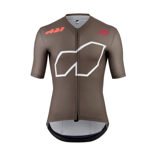 Camisola de ciclismo ASSOS EQUIPE R S11 «We are the A» de manga curta, castanha